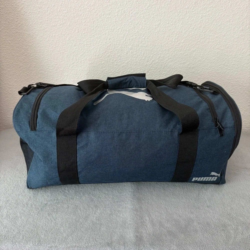Puma Evercat Demand Duffel Bag-Navy Blue and Black